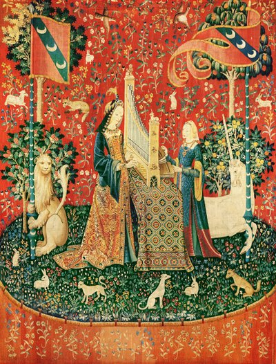 The Lady and the Unicorn: Hearing by French School